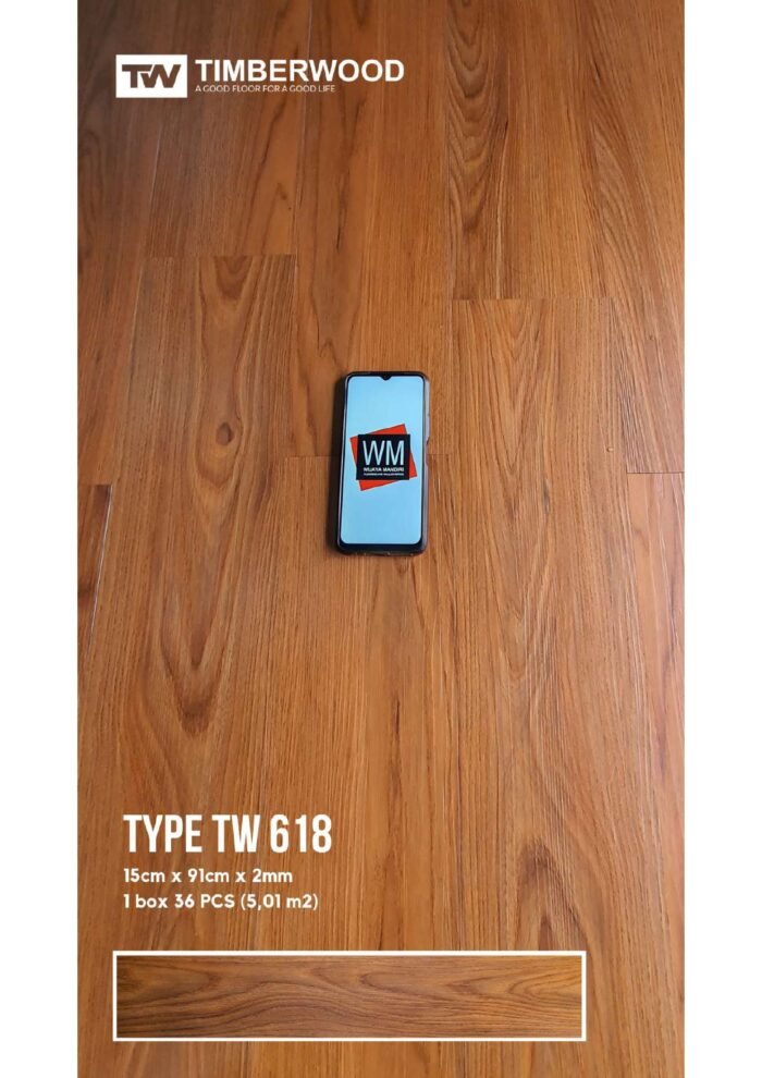 Lantai vinyl 2mm Timberwood Type TW LVT Motif Kayu Berkualitas - Image 7