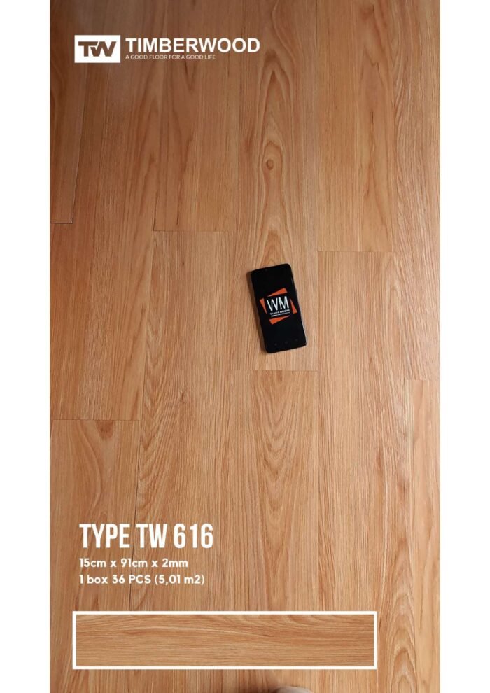 Lantai vinyl 2mm Timberwood Type TW LVT Motif Kayu Berkualitas - Image 9