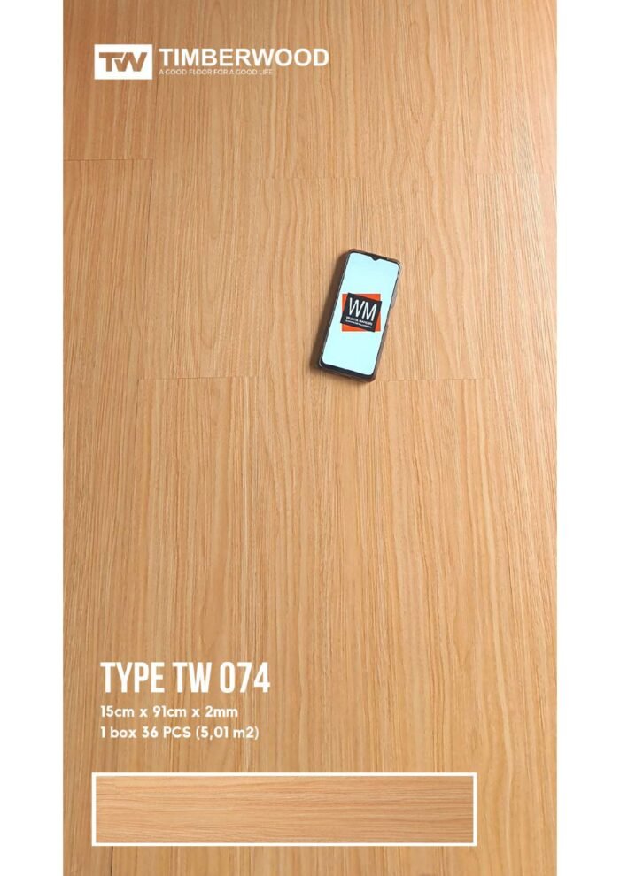 Lantai vinyl 2mm Timberwood Type TW LVT Motif Kayu Berkualitas - Image 4
