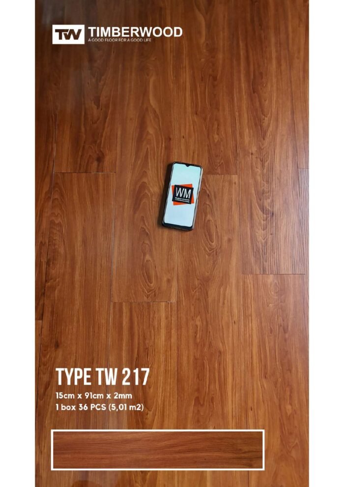 Lantai vinyl 2mm Timberwood Type TW LVT Motif Kayu Berkualitas - Image 5