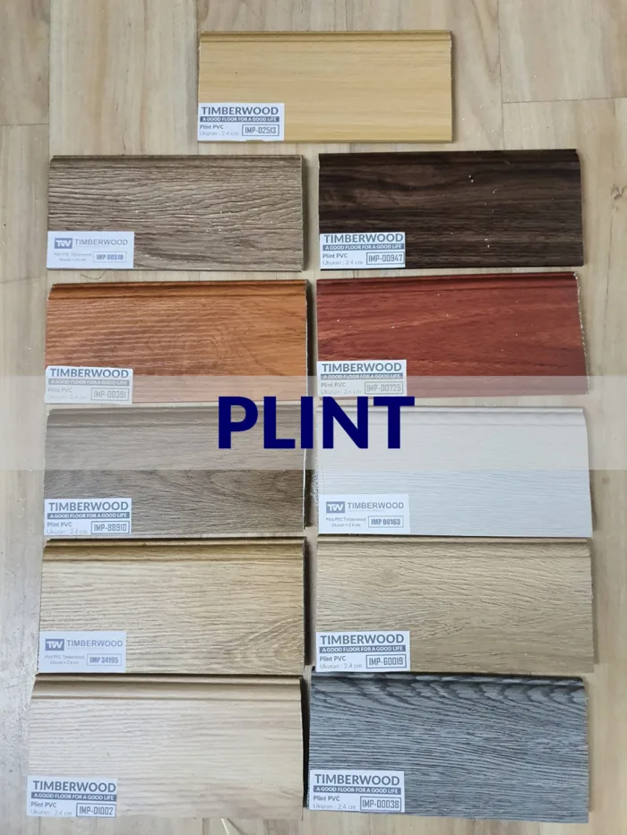 Plint / List Plank / Skirting Lantai PVC 2.4m Motir Kayu