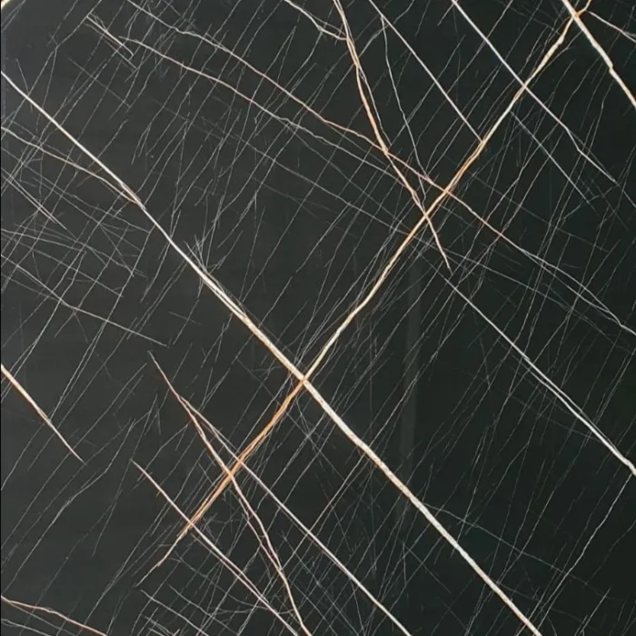 PVC Marmer / UPVC Marble Hiasan Dinding Wall Panel Motif BLACK MIRAGE