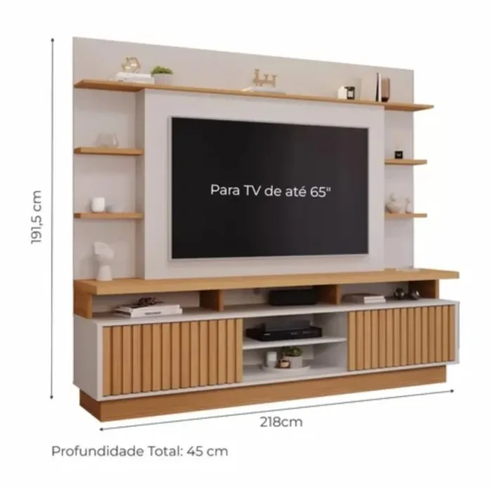 Backdrop TV Minimalis Custom | Lemari TV | Partisi TV | Rak TV Paket 5 - Image 3