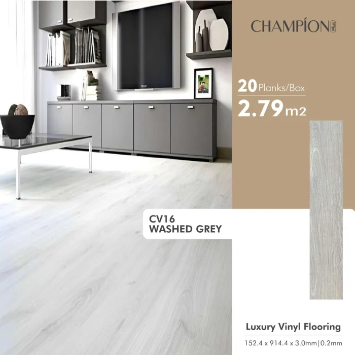CHAMPION Lantai Vinyl Kayu 3mm Berkualitas - Image 5
