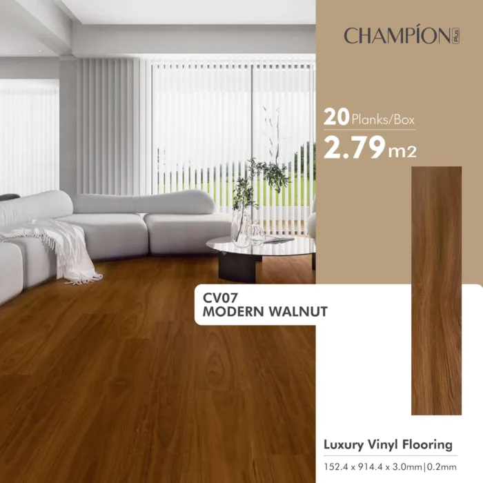 CHAMPION Lantai Vinyl Kayu 3mm Berkualitas - Image 11