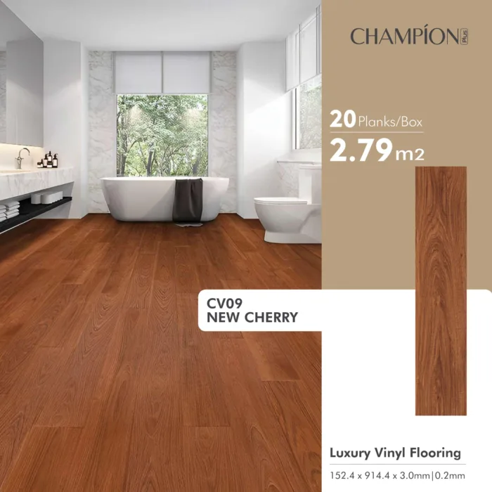 CHAMPION Lantai Vinyl Kayu 3mm Berkualitas - Image 13