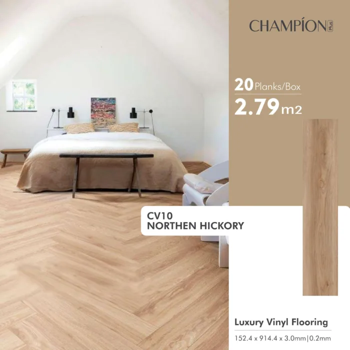 CHAMPION Lantai Vinyl Kayu 3mm Berkualitas - Image 14