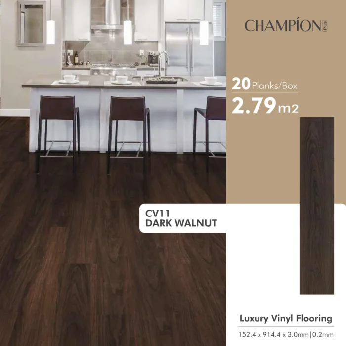 CHAMPION Lantai Vinyl Kayu 3mm Berkualitas - Image 15