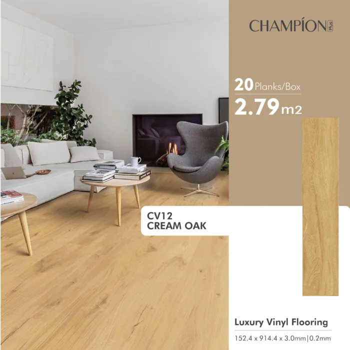CHAMPION Lantai Vinyl Kayu 3mm Berkualitas - Image 16
