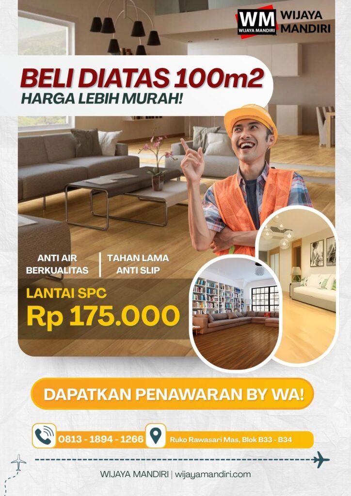 Banner promo lantai spc