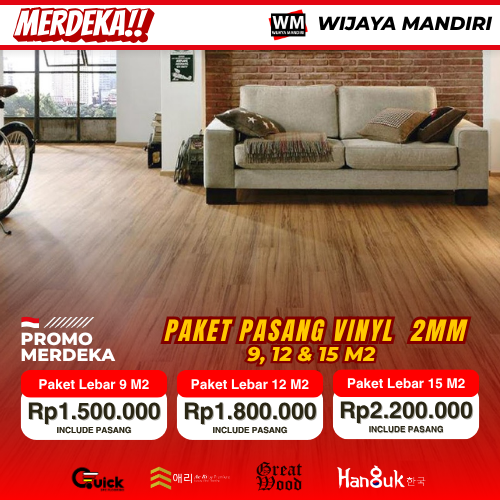 promo paket free pasang lantai vinyl 2mm