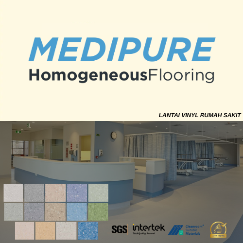 Lantai Vinyl Rumah Sakit Anti Bakteri | Vinyl Roll Rumah Sakit MEDIPURE