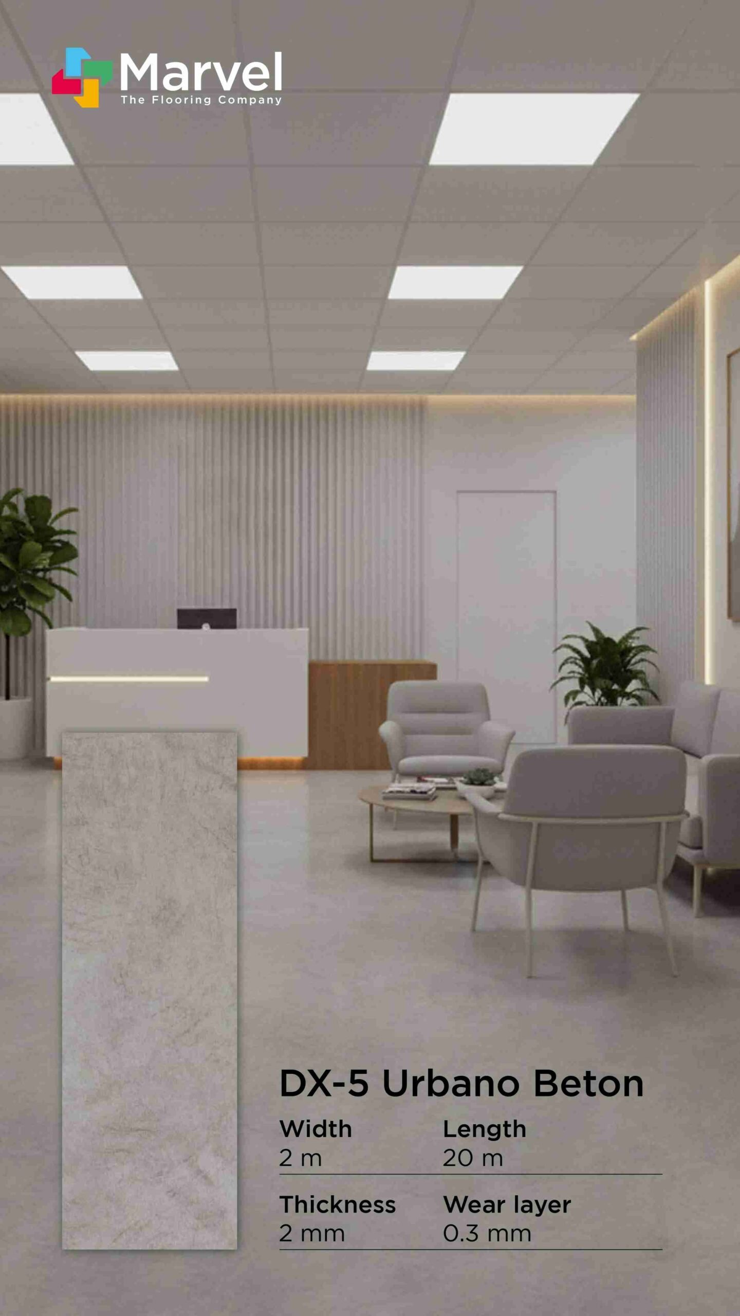 Lantai Vinyl Komersil Cocok Untuk Umum| Lantai Vinyl Roll Comercial - Image 14