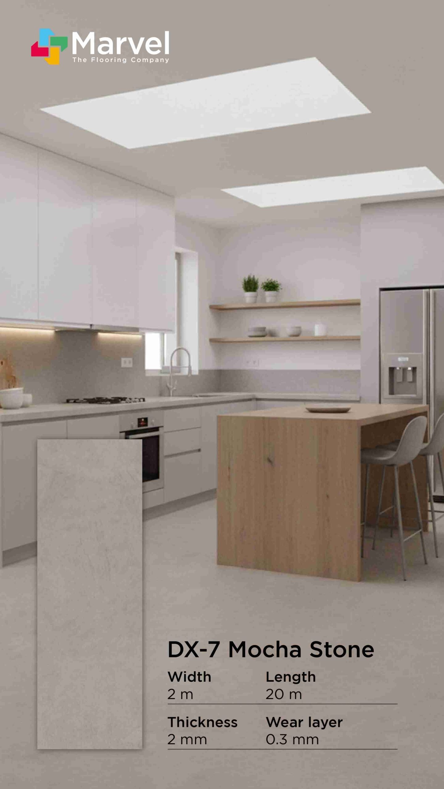 Lantai Vinyl Komersil Cocok Untuk Umum| Lantai Vinyl Roll Comercial - Image 16