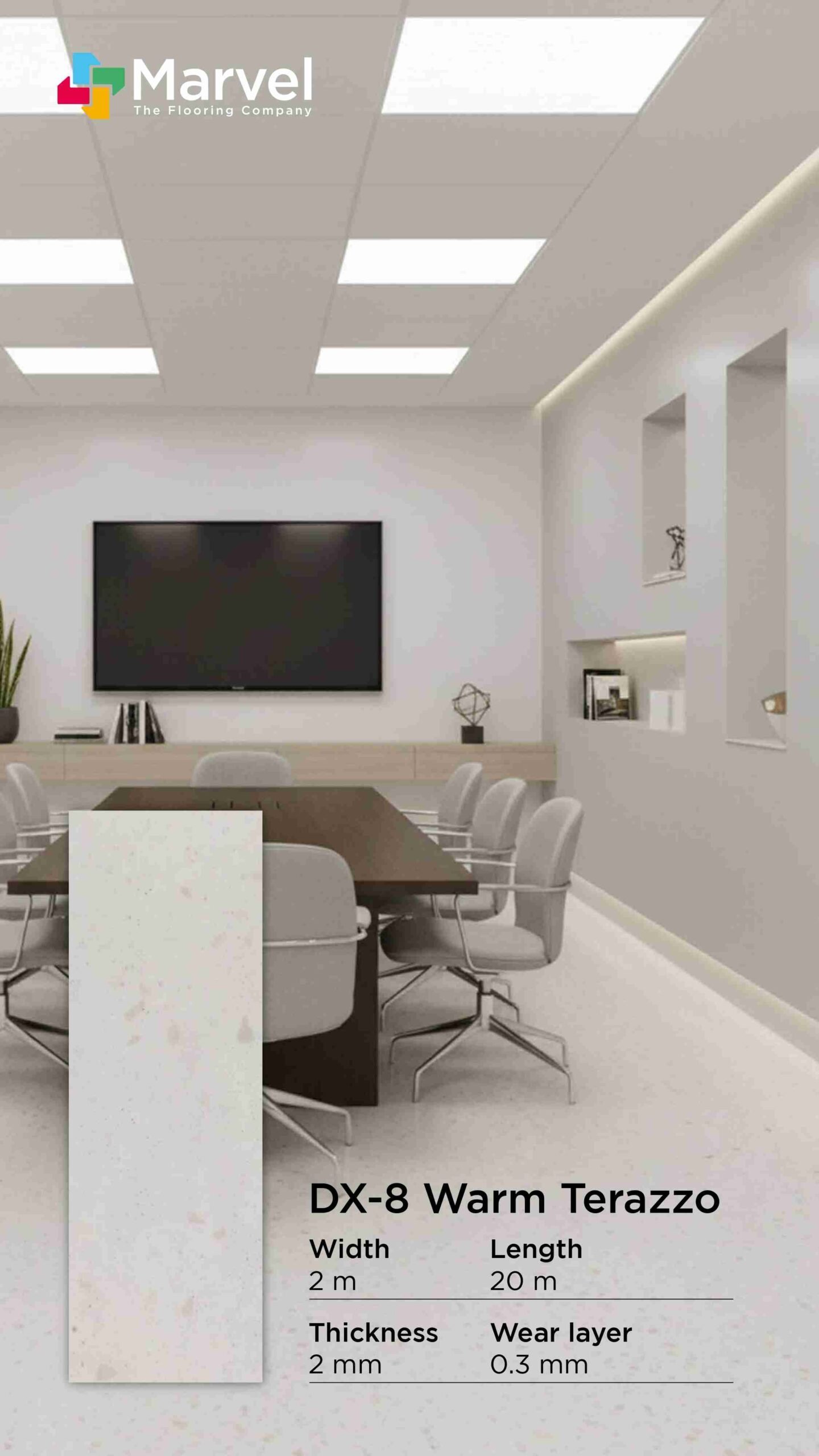 Lantai Vinyl Komersil Cocok Untuk Umum| Lantai Vinyl Roll Comercial - Image 18