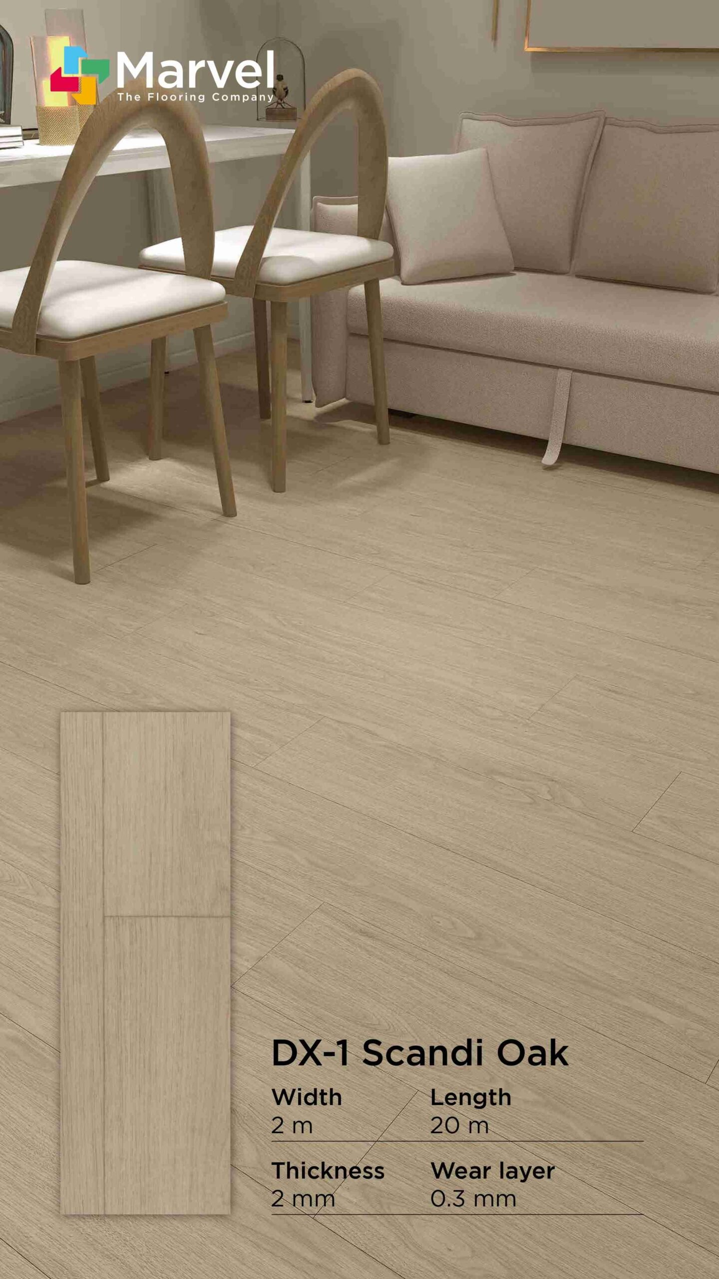 Lantai Vinyl Komersil Cocok Untuk Umum| Lantai Vinyl Roll Comercial - Image 9