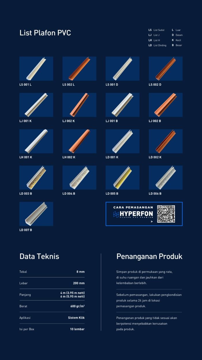 Plafon PVC Motif Kayu & Modern Minimalis Anti Air - Image 5