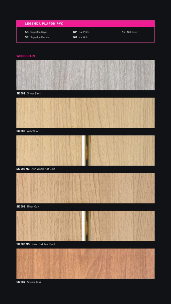 Plafon PVC Motif Kayu Kualitas Super - Image 5