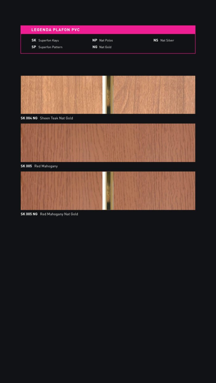 Plafon PVC Motif Kayu Kualitas Super - Image 6