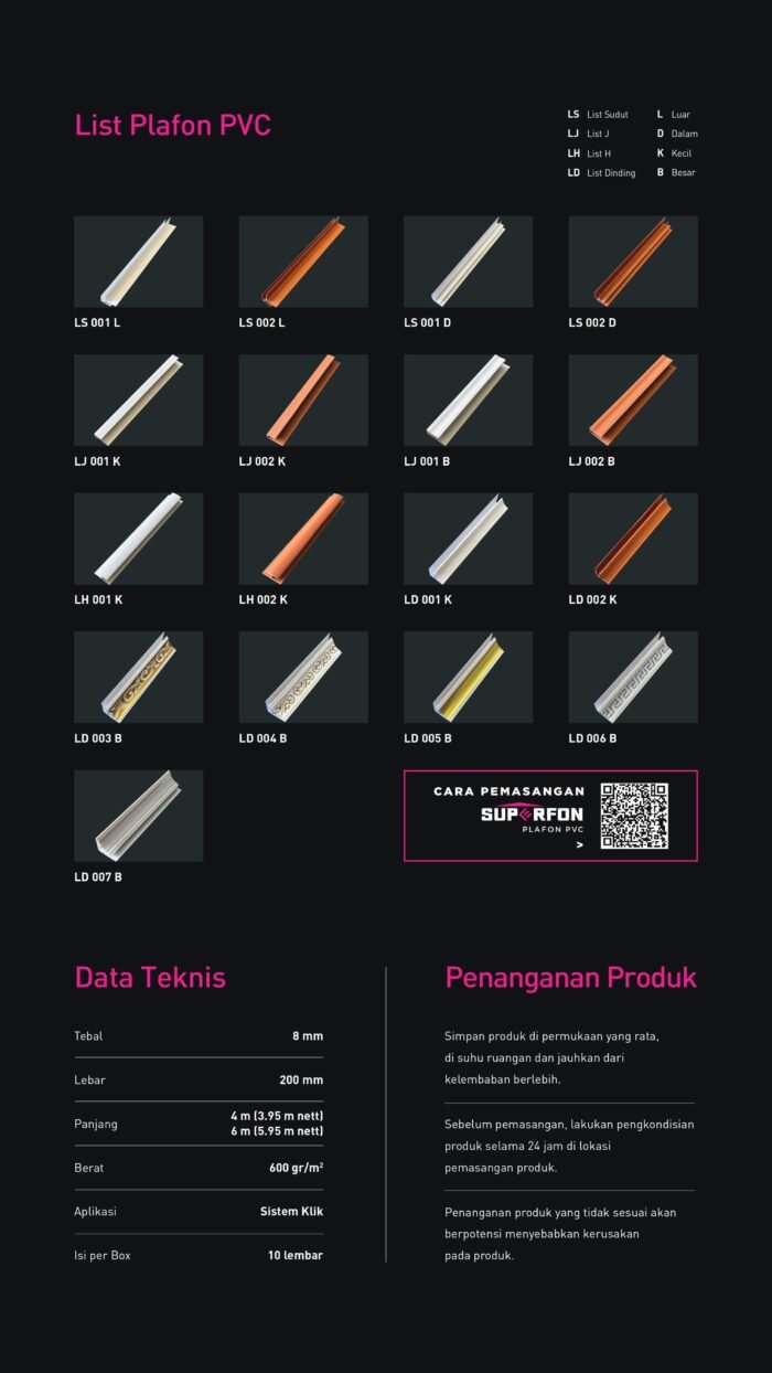 Plafon PVC Motif Kayu Kualitas Super - Image 7