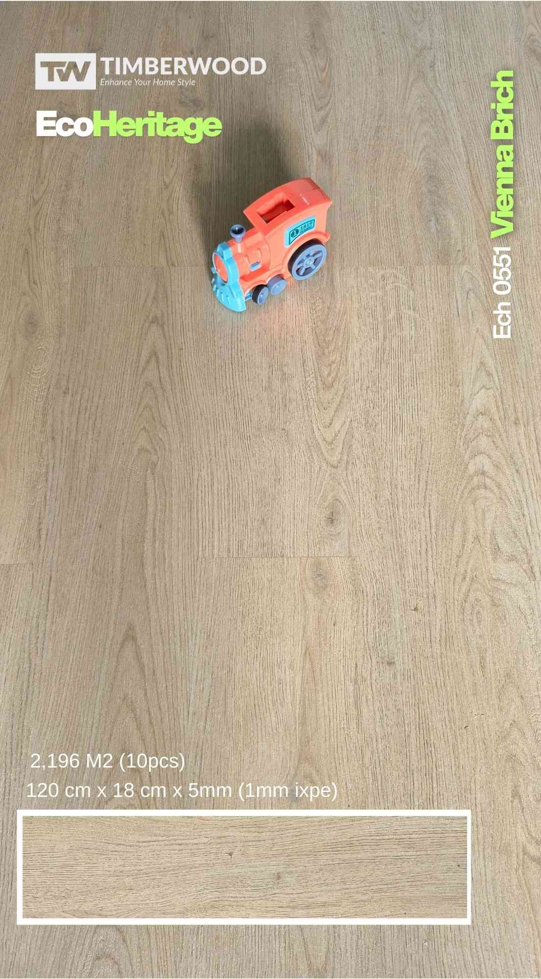 Lantai SPC 5mm Timberwood EcoHeritage | SPC 5mm Murah Berkualitas - Image 10