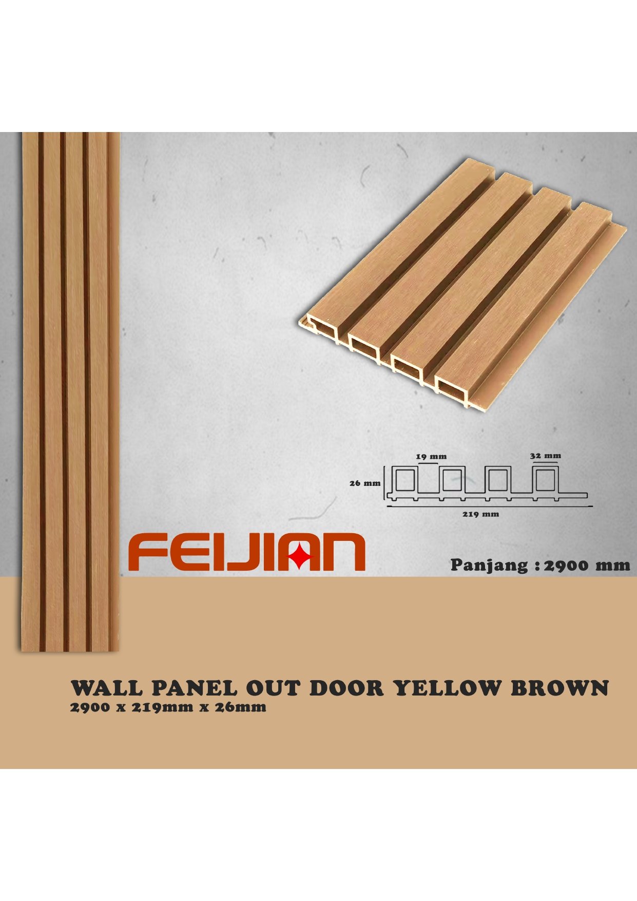 Wall Panel WPC Outdoor Anti Air Bahan Premium & Tahan Lama - Image 4