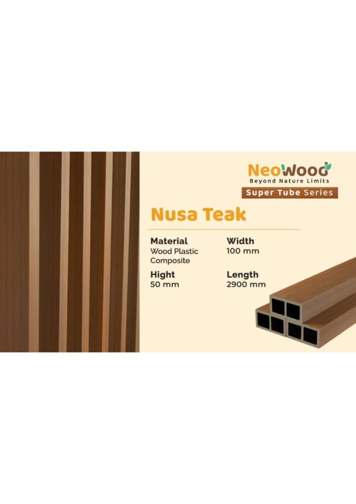 Partisi Hollow Timber Tube WPC Outdoor | Partisi WPC 5cm x 5cm - Image 4