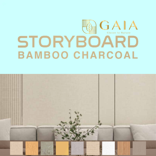 WPC STORYBOARD Bamboo Charchoal | Wall Board WPC