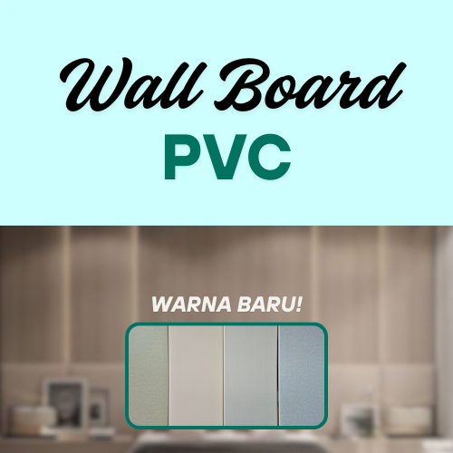Wall Board PVC 40cm & 60cm Ready Stok | PVC Board