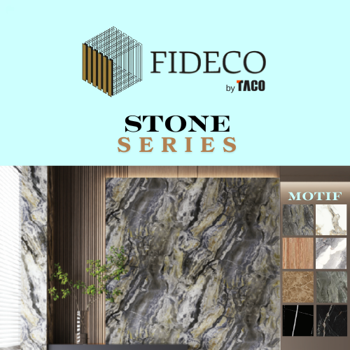 FIDECO TACO Marmer PVC Stone Series - 2D Wall Panel
