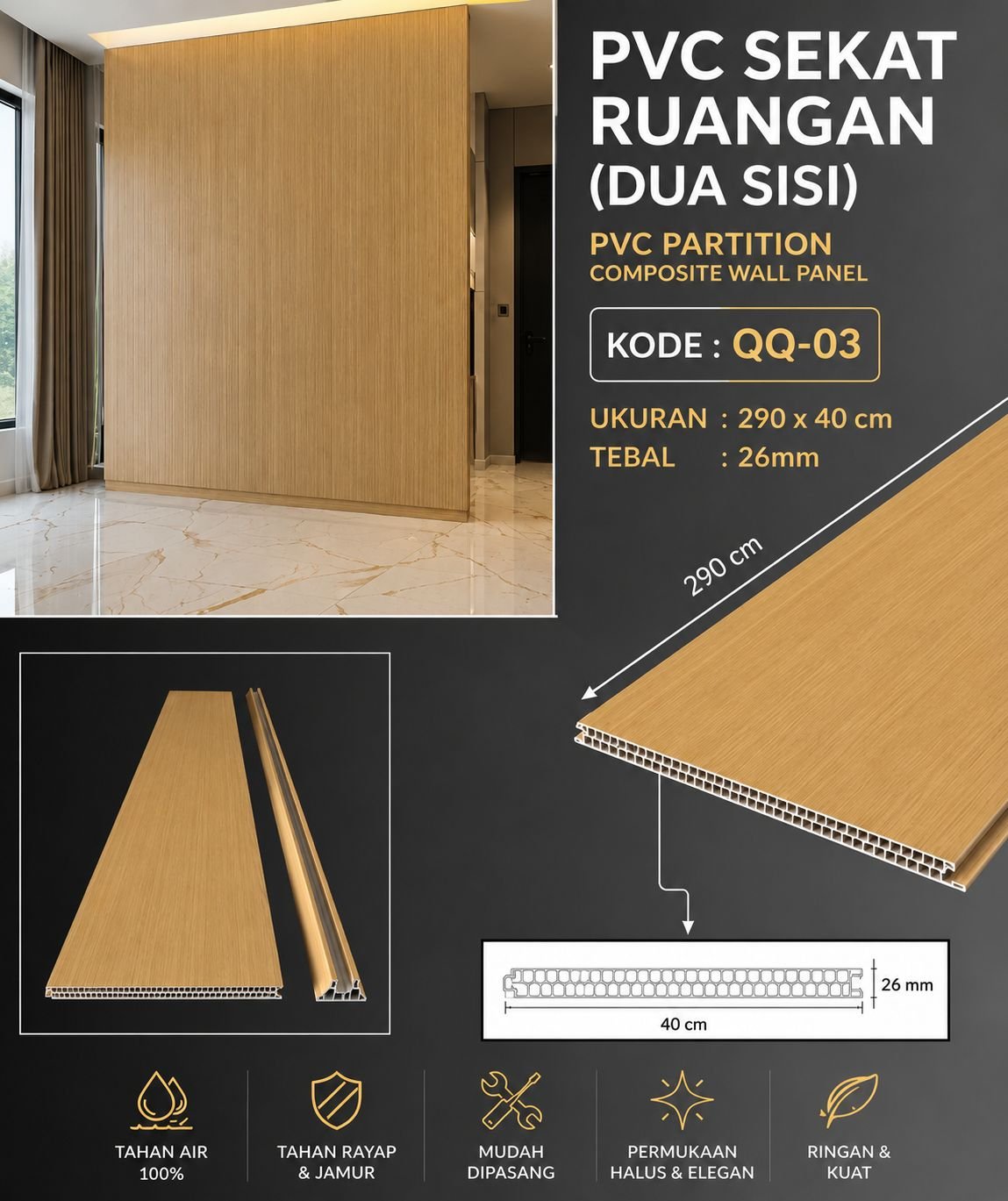 PVC Sekat Ruangan New Series | Partisi Sekat PVC - Image 6