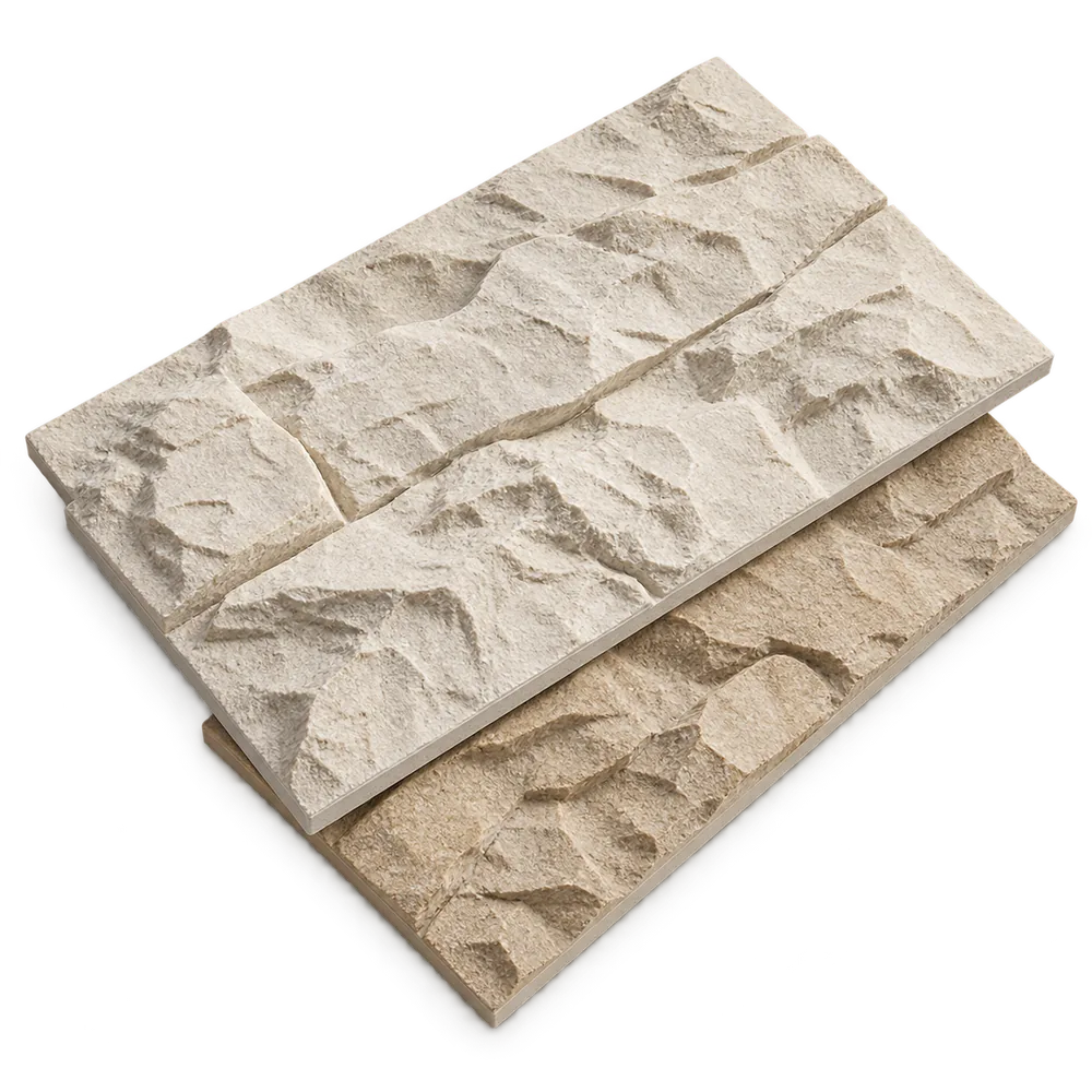 PU STONE dengan tampilan material dari sudut diagonal