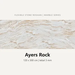 Flexible stone Roshan motif Ayers Rock, 120 x 300 cm, tebal 3 mm