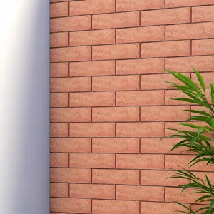 Dinding berlapis flexible stone Retro Brick Terracotta