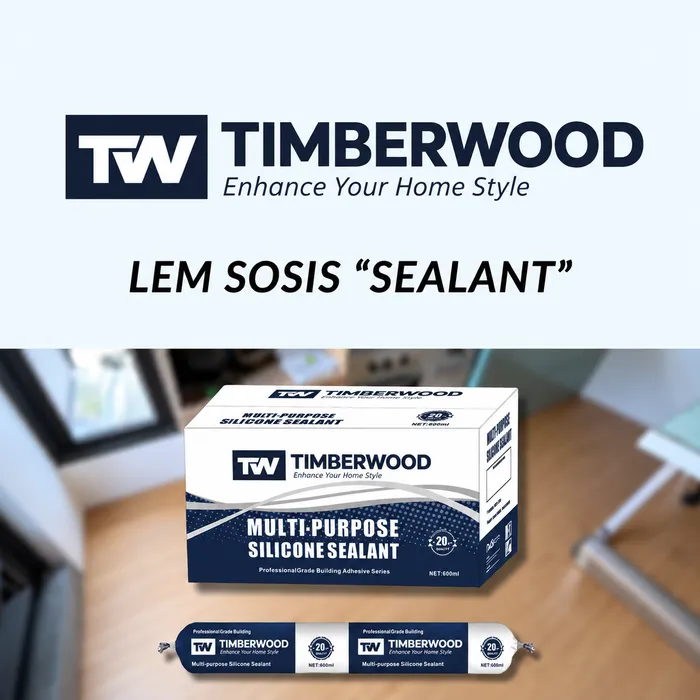 Lem Sosis Sealant Timberwood Multi-purpose Silicone Sealant 600 ml