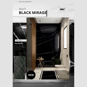 PVC Marmer UPVC Marble motif Black Mirage