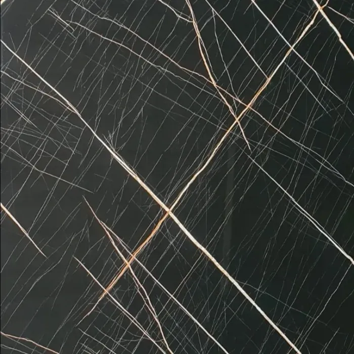 Tekstur PVC Marmer UPVC Marble motif Black Mirage