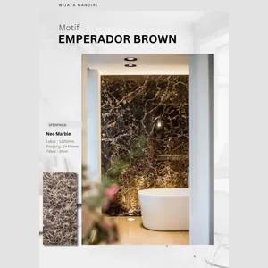 PVC Marmer UPVC Marble motif Emperador Brown