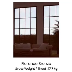WPC Wall Board Bamboo Charcoal Roshan Mirror Series warna Florence Bronze