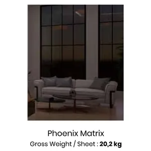 WPC Wall Board Bamboo Charcoal Roshan Mirror Series warna Phoenix Matrix