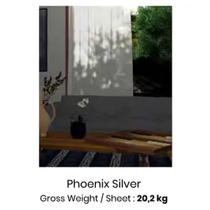 WPC Wall Board Bamboo Charcoal Roshan Mirror Series warna Phoenix Silver