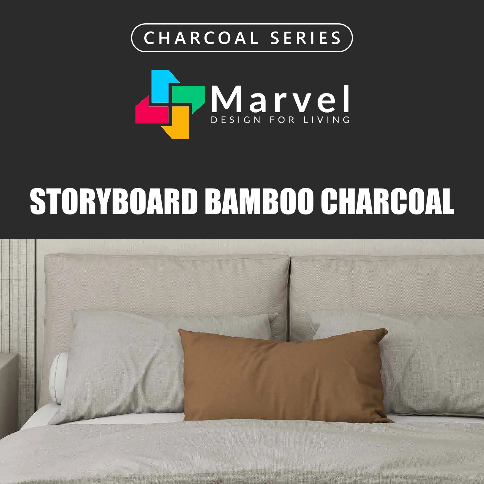 WPC Storyboard by Marvel Bamboo Charcoal wall board 122 x 290 cm