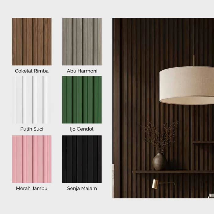 Wall Panel Kisi-kisi Smartpanel Vertex Series, warna lainnya