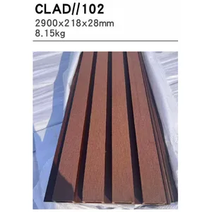 WPC Wall Panel Outdoor N Series warna CLAD 102 (merah bata)